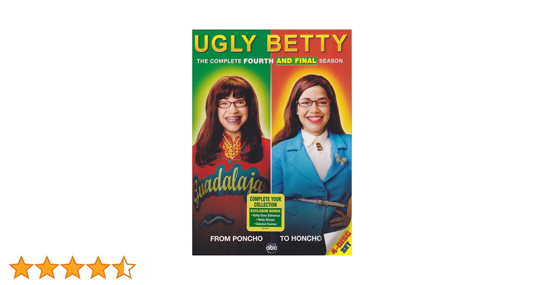 アグリーベティ／UGLY BETTY Amazon.com: TV Series - Ugly Betty Season 4 Compact Box